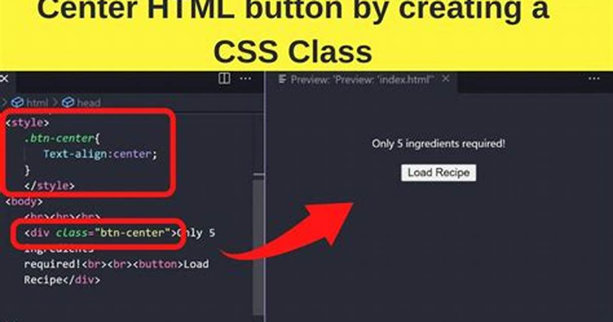 Button Center Css
