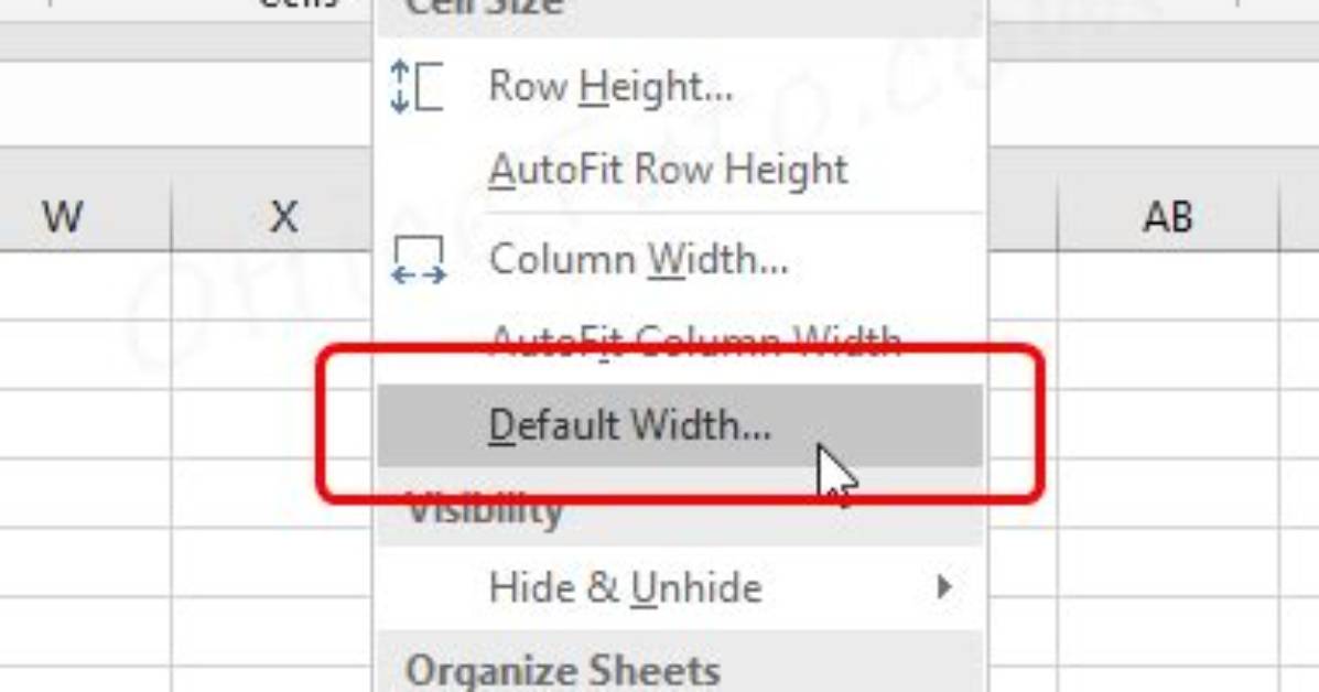 By Default Excel Column Widths Are Set at?