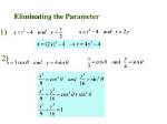 By Eliminating the Parameter?