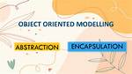 By Encapsulation in Object-Oriented Modelling We Mean?
