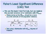 By Least Significant Difference?