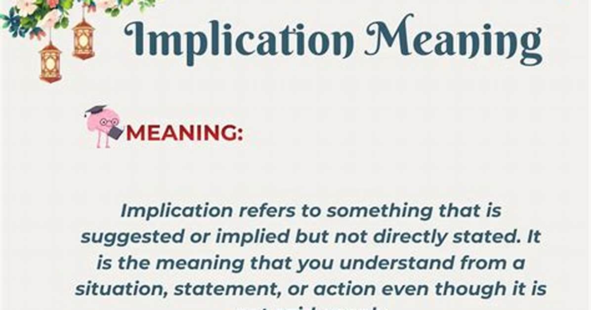 By Necessary Implication Meaning?