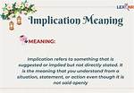 By Necessary Implication Meaning?