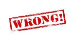 By Wrong or Wrongly?