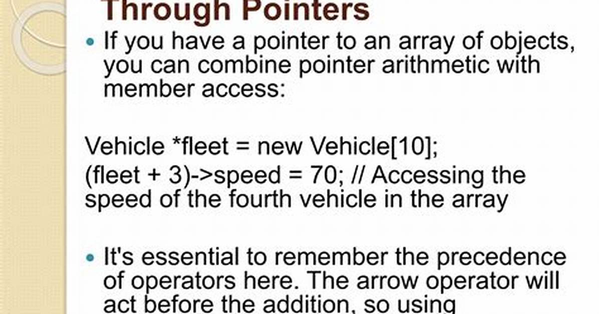 C++ Class Object Pointers and Accessing Member Functions