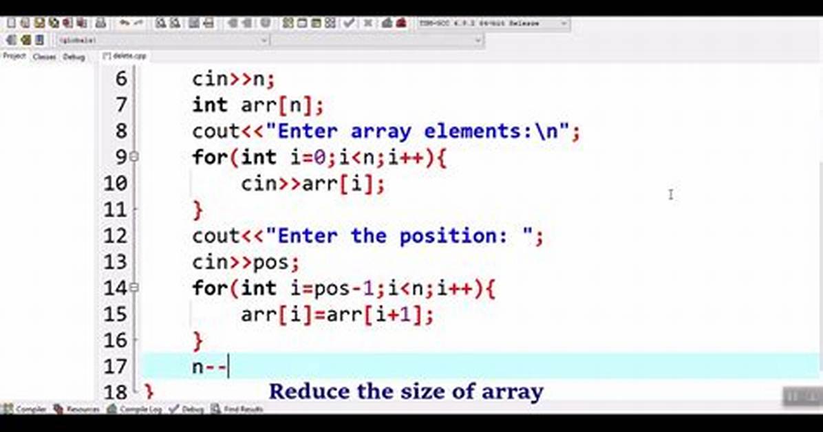 C: Delete Array