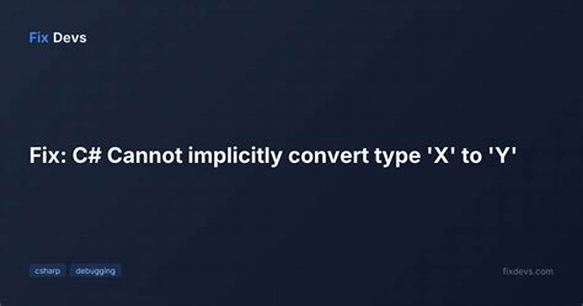 C# Error (Cannot Implicitly Convert Type 'String' to 'Int') [Duplicate]