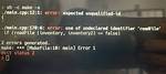 C - Error: Expected a ")"