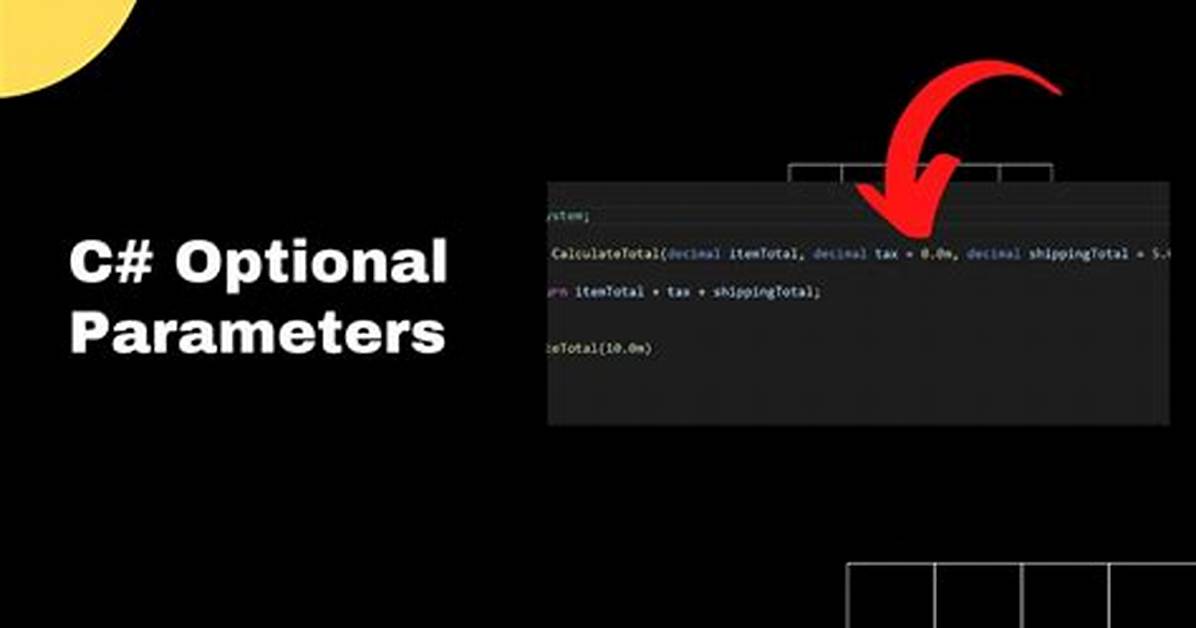 C# Optional Parameters