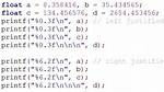 C: Printf a Float Value