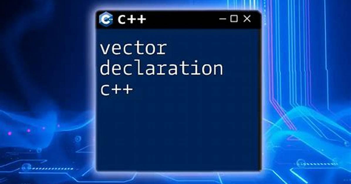 C++ Undeclared Identifier Vector