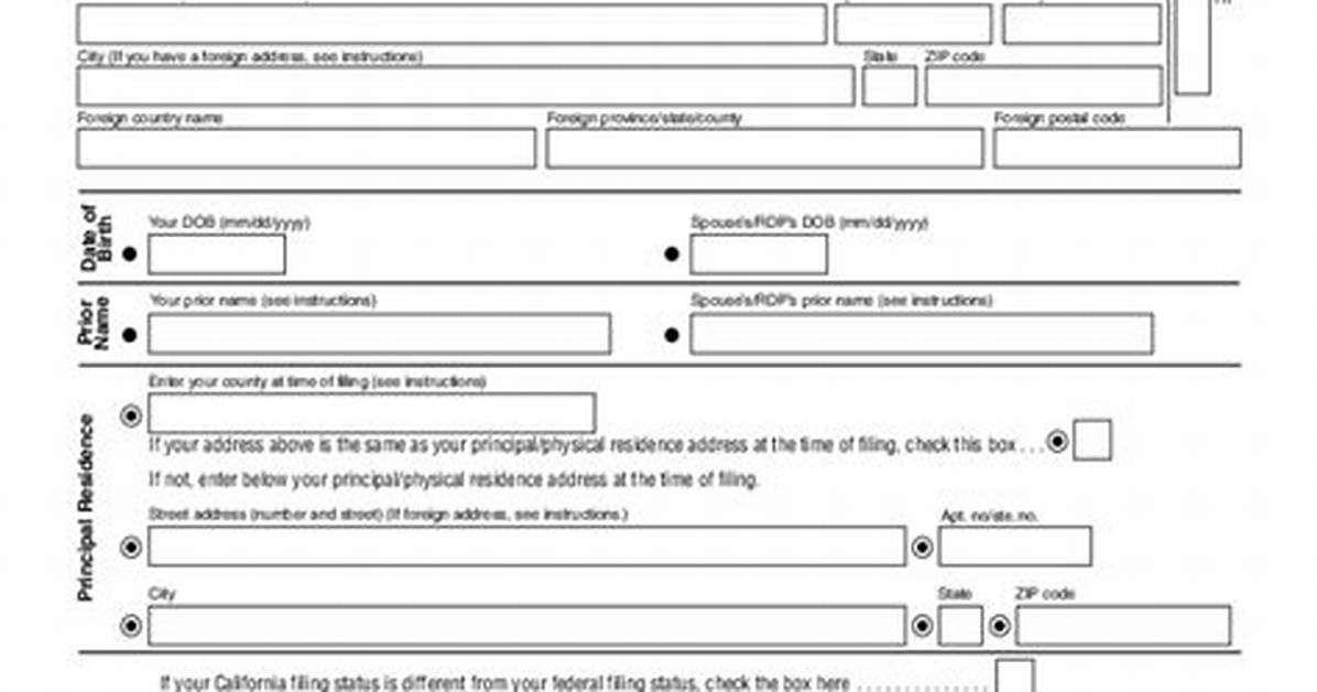 Ca Form 540