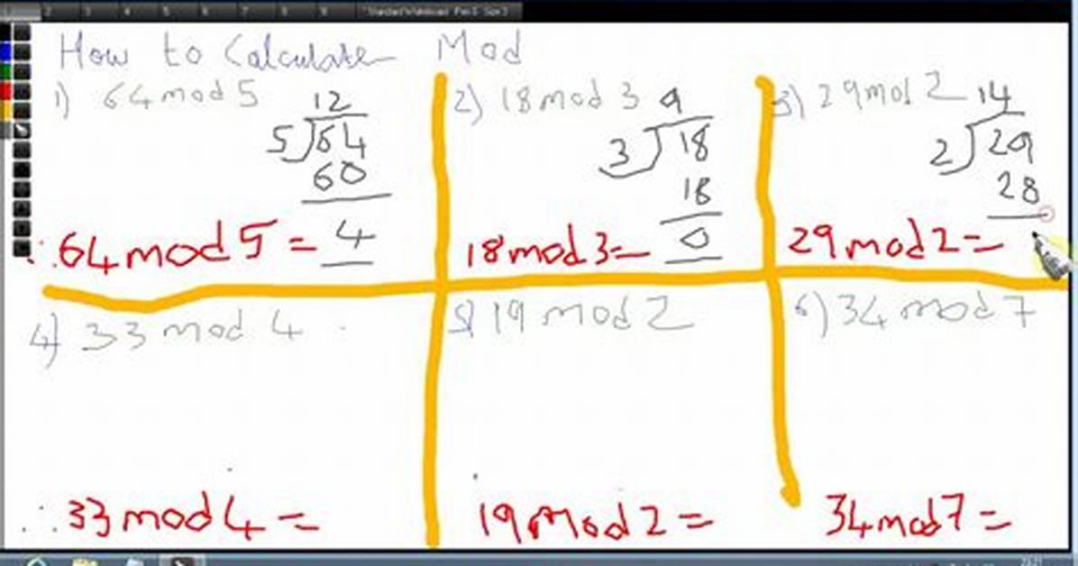 Calculating Mod 7