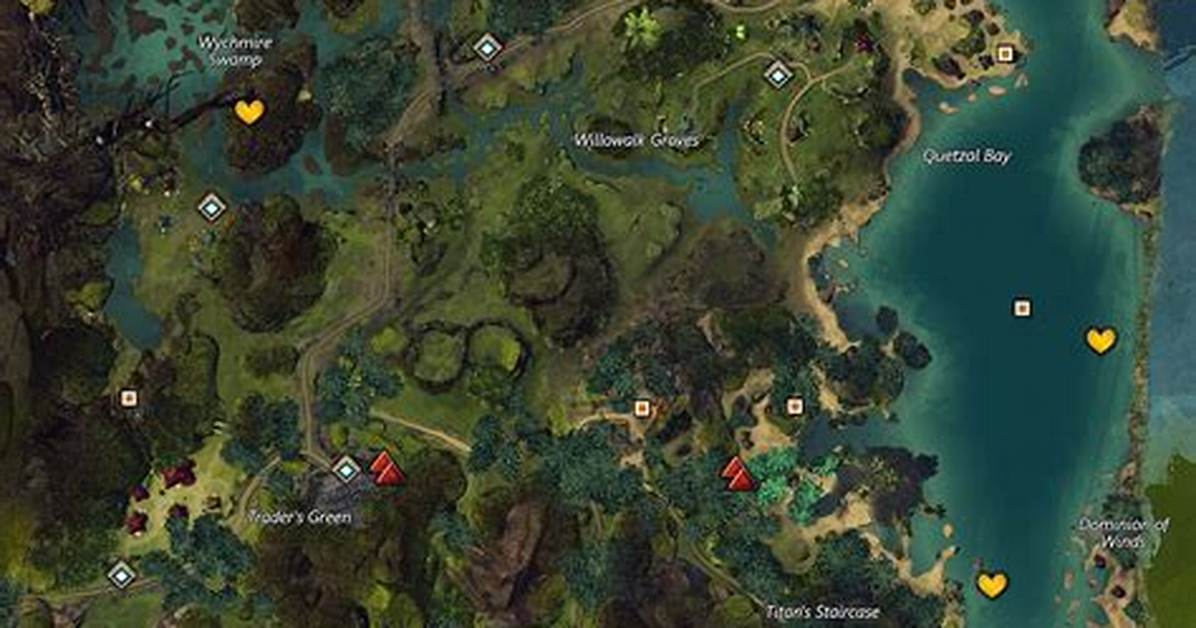 Caledon Forest Map Guild Wars 2