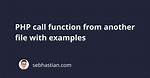 Call a Function from Another File?