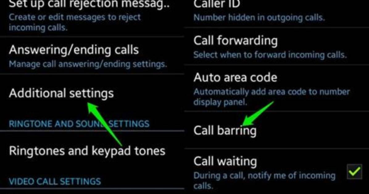 Call Blocking - Certain Outgoing Calls