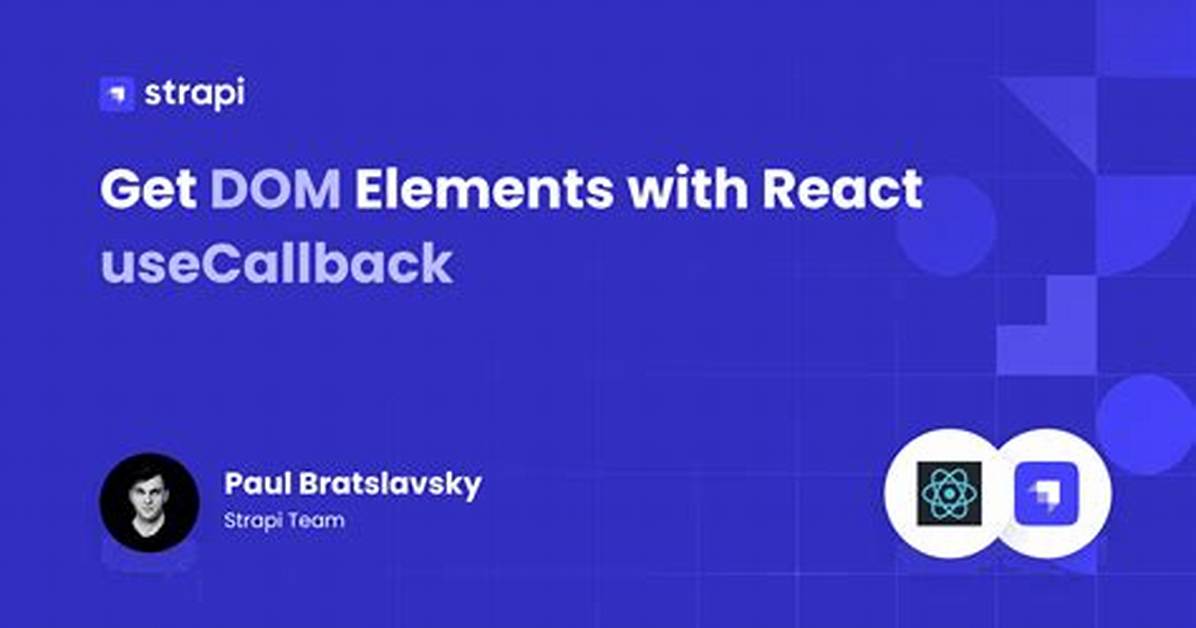 Callback When Dom Is Loaded in React. Js