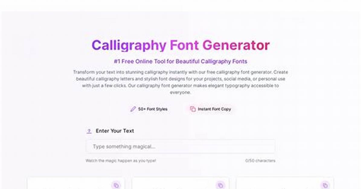 Calligraphy Tool