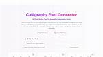 Calligraphy Tool