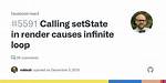 Calling setState in Render Is Not Avoidable