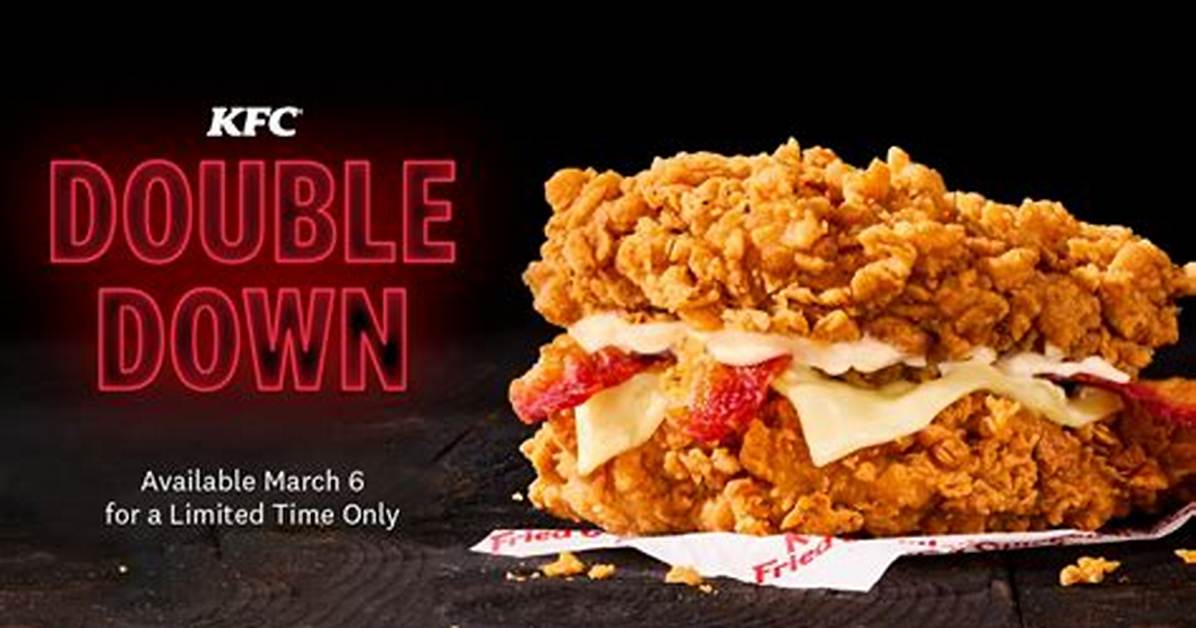 Calories in Does Kfc Double Down Sandwich as Item Is Back in 2023