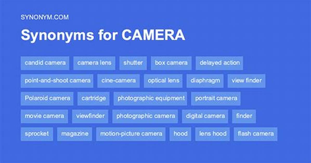 Camera Synonym