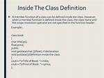 Can a Class Be Declared/Defined Inside Another Class?