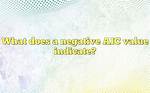 Can Aic Value Be Negative?