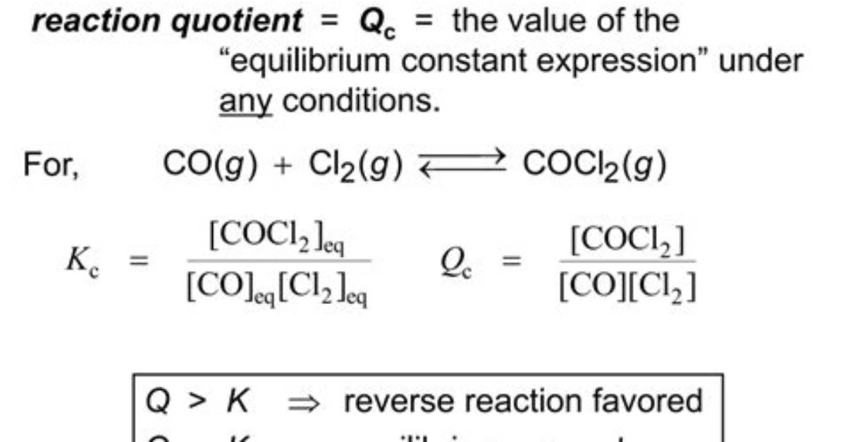 Can Equilibrium Constant Be Zero?