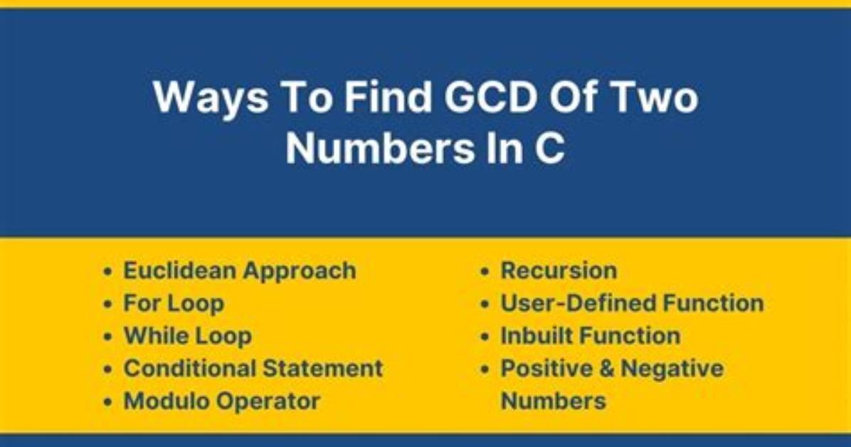 Can Gcd Be Negative?