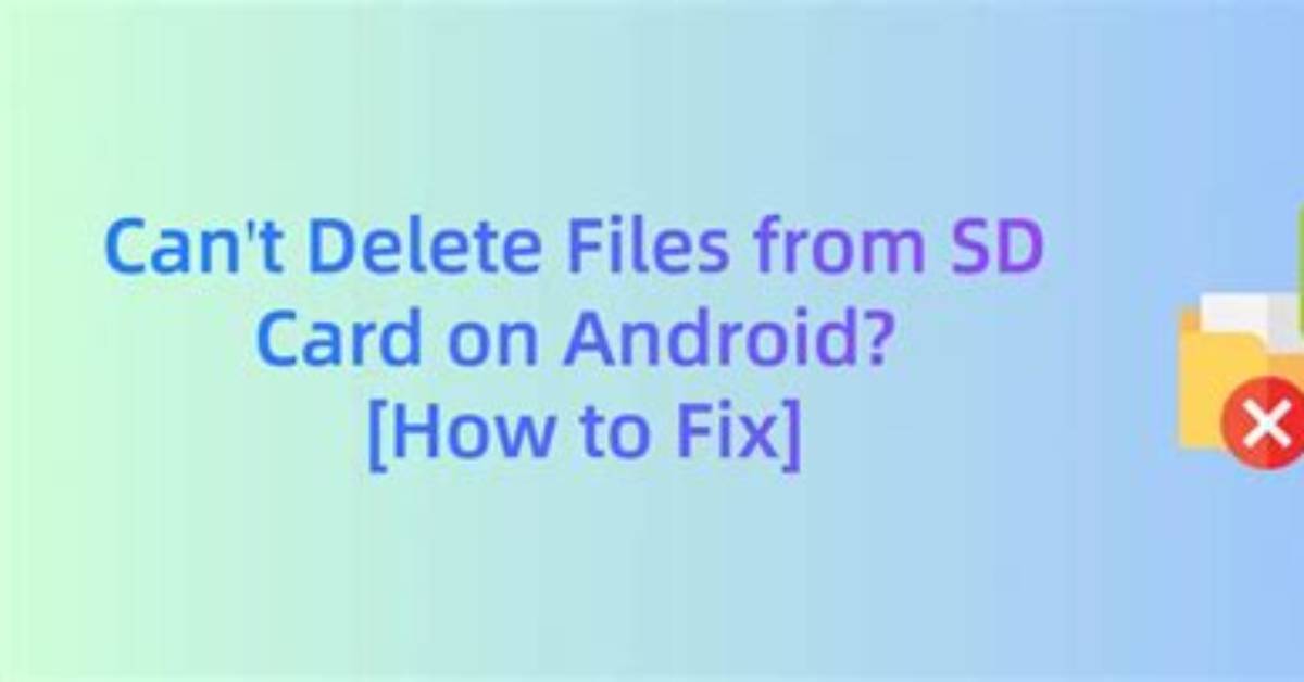 Can I Delete Android Folder on Sd Card?