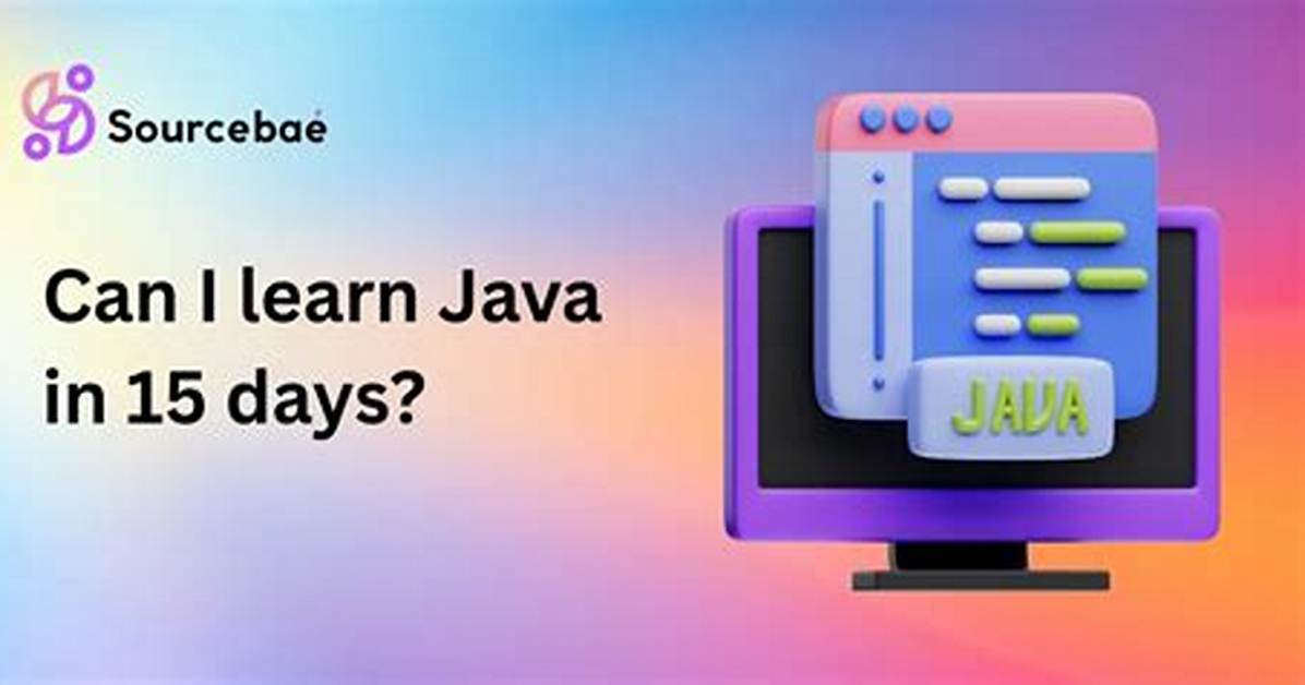 Can I Learn Java in a Week