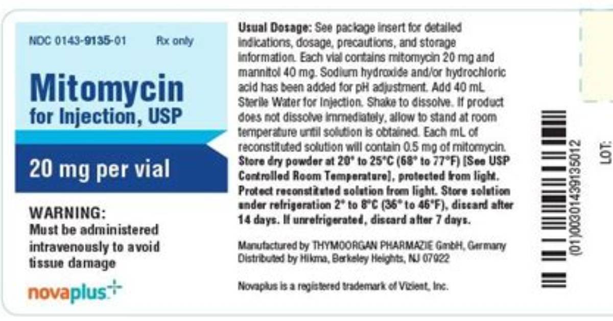 Can Mitomycin Be Given Peripherally?