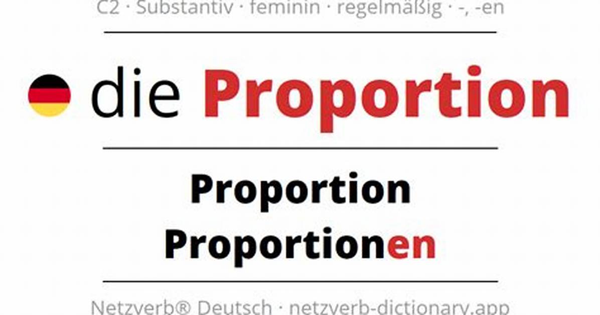 Can Proportion Be Plural?