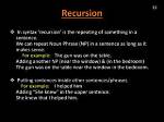 Can Recursion Be a Noun?