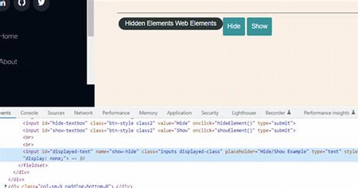 Can Selenium Interact with Hidden Elements?