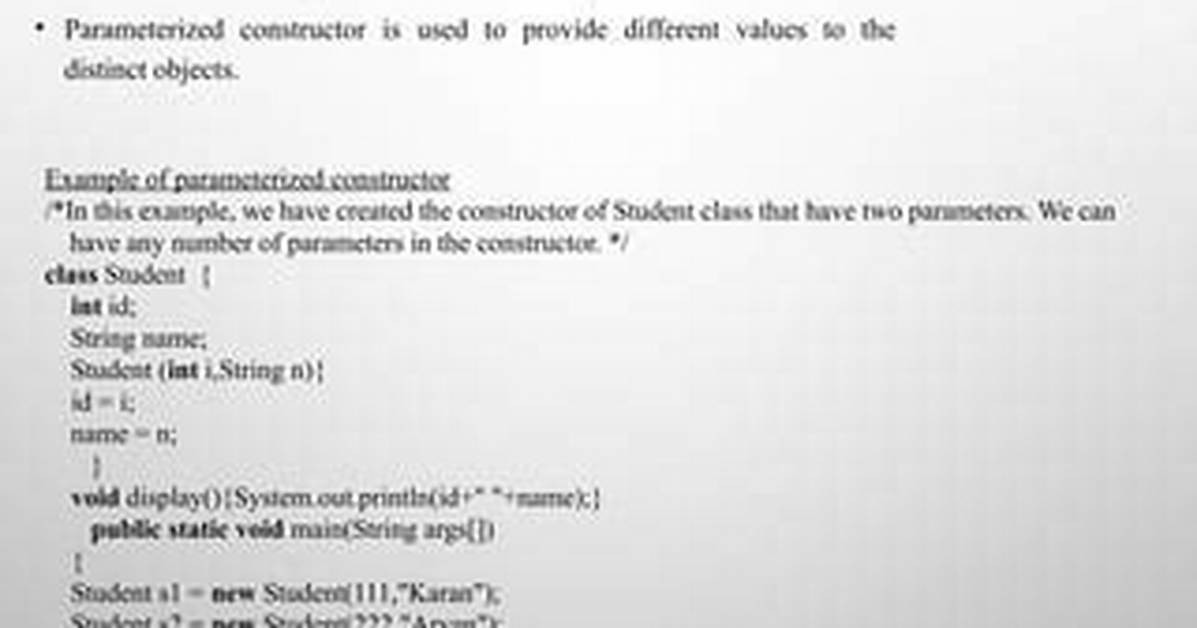 Can Servlet Have Parameterized Constructor?