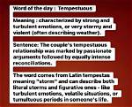 Can Someone Be Tempestuous?