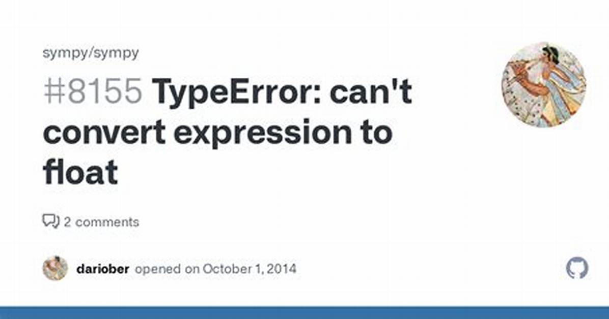 Can't Convert Expression to Float