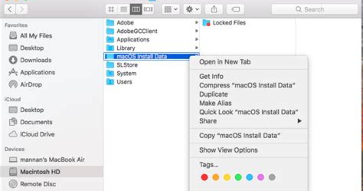 Can’t Delete macOS Install Data Folder?