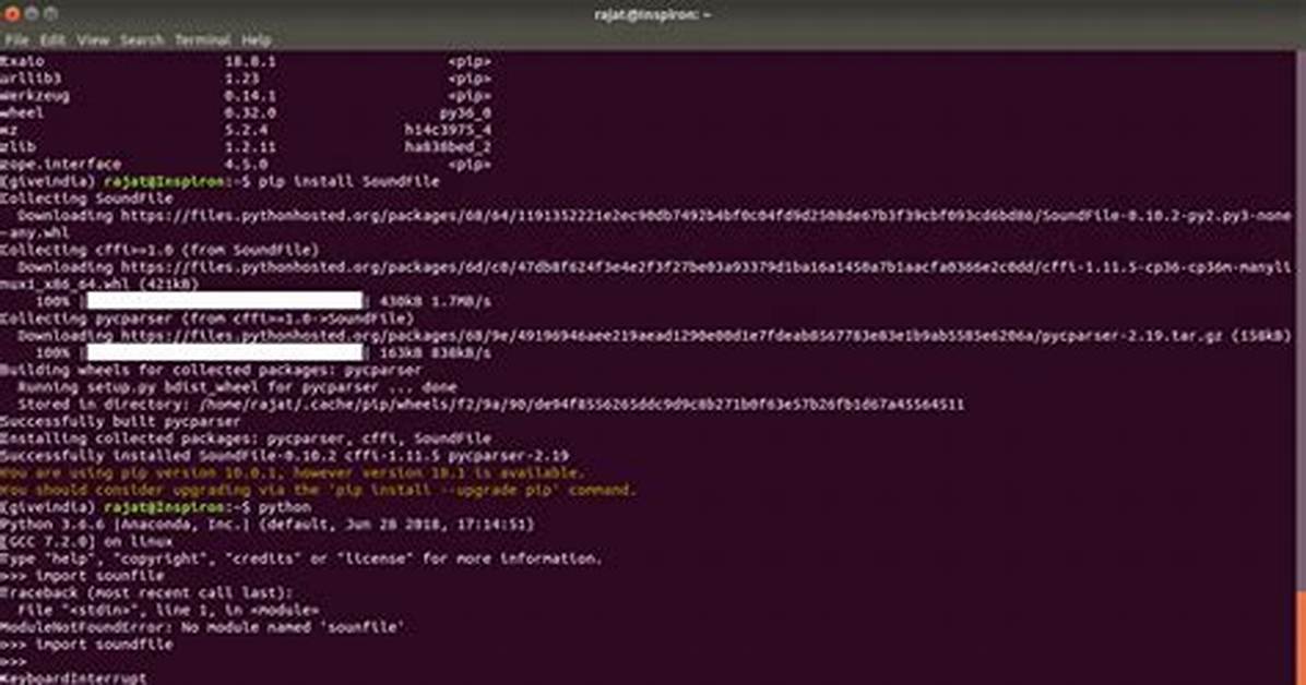 Can't Import Soundfile Python