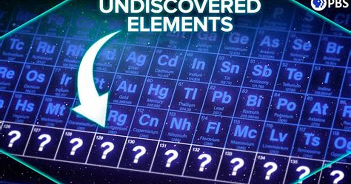 Can There Be Undiscovered Elements?