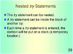Can Try Statements Be Nested?