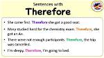 Can We Use Therefore?