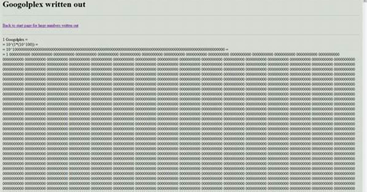 Can We Write Googolplex?