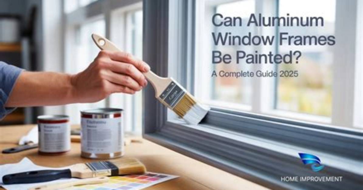 Can Window Frames Be Painted?
