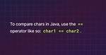 Can You Compare Chars in Java?