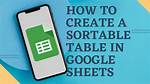 Can You Make a Sortable Table?