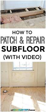 Can You Patch Subfloor
