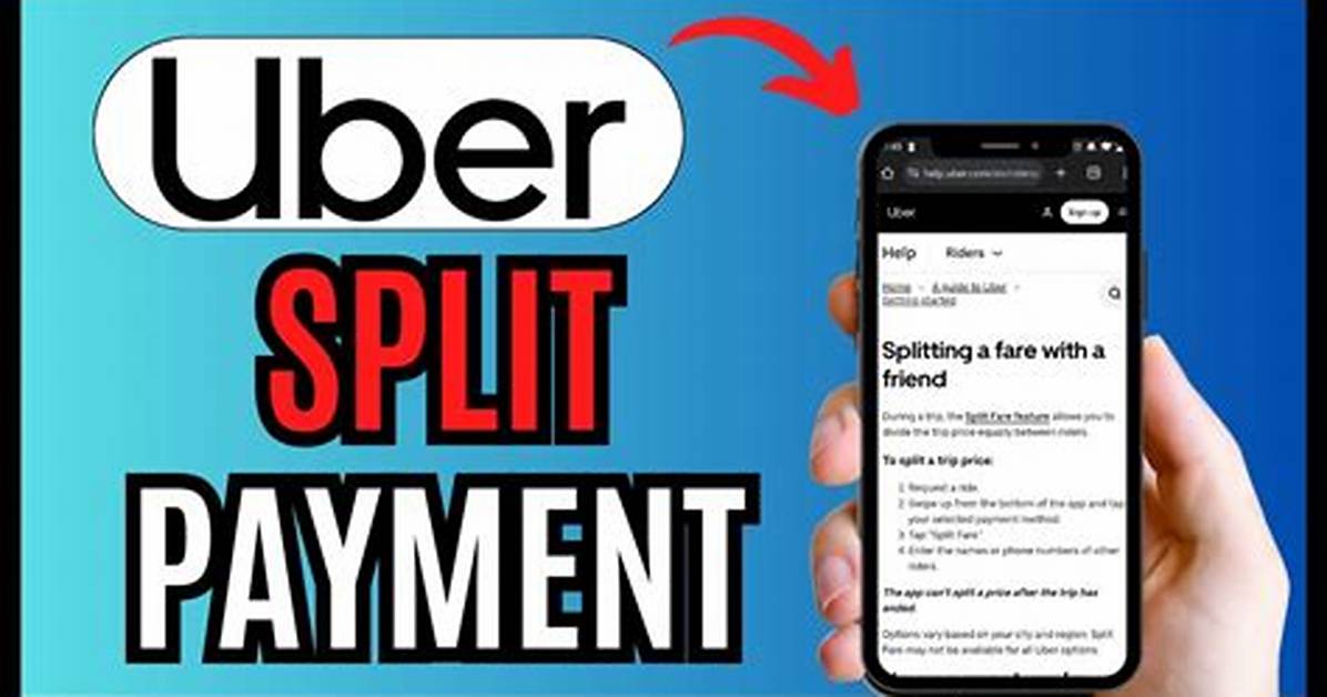 Can You Split a Uber Pool?